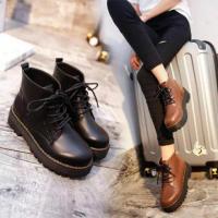 ราคา รองเท้าบูทมาร์ตินสไตล์อังกฤษ Ankle boots รองเท้าบูทมาติน A33 (3600441444)