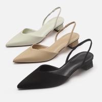 ราคา พร้อมส่ง รองเท้าส้นสูงแฟนชั่น รองเท้าส้นสูง รองเท้ายางคัชชู รุ่นรัดส้น รองเท้าส้นตึกสำหรับผู้หญิง (13583646839)