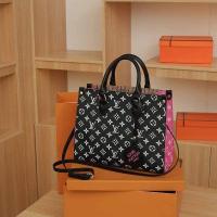 ราคา กระเป๋าถือสะพาย ช้อปปิ้ง LV สีดำแถมถุง (18847776460)