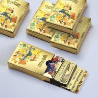 ราคา 55 ชิ้น กล่อง Pokemon Gold Foil Cards ภาษาอังกฤษ Trading Card Collection (16225416422)