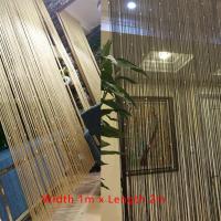 ราคา ผ้าม่านและมู่ลี่ ความกว้าง 1 เมตร x ความยาว 2 เมตรคริลิคคริสตัลลูกปัดผ้าม่านพู่ประตูม่านสตริงเชือกผ้าม่านกั้นห้อง (3378712794)