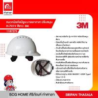 ราคา หมวกนิรภัยมีรูระบายอากาศ ปรับหมุน H 701V สีขาว 3M ไม่มีสายรัดคาง (15748835250)