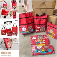 ราคา มีของแถมทุกออเดอร์ กระเป๋าพรีเมี่ยม กระเป๋าล้อลาก ถุงช้อปปิ้งล้อลาก ลิขสิทธิ์แท้ Line Friends (20003453087)