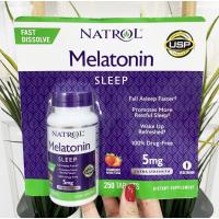 ราคา แพ็คเกจ กระดาษ Natrol Melatonin Time Release Fast Dissolve 5 mg 250เม็ด เม็ด อม รส สตรอเบอร์รี่ (10050368290)