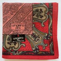 ราคา ผ้าเช็ดหน้าวินเทจ ungaro แบรนด์เนมแท้ (16160634063)