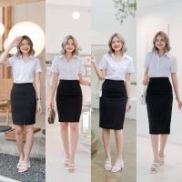 ราคา กระโปรงทรงเอ กระโปรงนักศึกษา ทรงเอผ่าหลัง ยาว 20 22 24 26 28 กระโปรงนักศึกษา กระโปรงทรงเอ (18318156258)