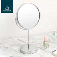 ราคา HomeHuk กระจกตั้งโต๊ะ กระจกแต่งหน้า ทรงกลม ส่องได้ 2 ด้าน ระยะปกติ ขยาย 2 5 เท่า กระจก กระจกเงา กระจกแต่งหน้าตั้งโต๊ะ กระจกสองด้าน กระจกเเต่งหน้า Makeup Mirror Diameter 15 cm (4237664605)