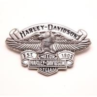 ราคา HD 03 หัวเข็มขัด HARLEY DAVIDSON หัวเข็มขัดอย่างเดียวไม่มีสายหนัง ใส่กับขนาดของสายหนังกว้างประมาณ 4 ซ ม มือ2 H 03 (2358977645)