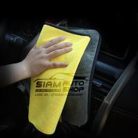 ราคา ราคาส่ง ผ้าเช็ดรถ ผ้าไมโครไฟเบอร์ 3D 40x30 cm หนาพิเศษ 600G เนื้อฟู ขนนุ่ม กุ๊นขอบดำ (4736279769)