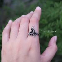 ราคา Sister J แหวนเงินแท้ แหวนพญานาค silver925 (2415026652)