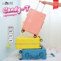 ราคา Tpartner กระเป๋าเดินทาง ขนาด20 24 29 นิ้ว กระเป๋าเดินทางล้อลาก Candy T โครงอลูมิเนียม วัสดุPC100 (9545623951)