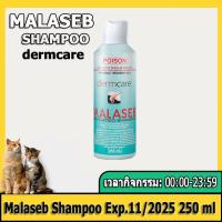 ราคา Malasebมาลาเซ็บ shampoo Exp 11 2025 250 ml Dermcare แชมพู อาบ ฟอก ผิวหนัง เชื้อรา ยีสต์ สุนัข แมว dog cat 1 ขวด (18229049124)