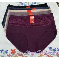 ราคา XUI กางเกงในสาวอวบแบบเต็มตัวแต่งผ้าลูกไม้ รหัส 8724 (11634314892)