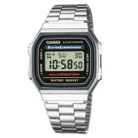 ราคา CASIO นาฬิกาข้อมือสายสแตนเลส ผู้ชาย หญิง A168WA A168WA 1WDF (44242634)