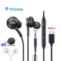 ราคา YUNTOHE หูฟัง Samsung EO IG955 AKG ชุดหูฟัง In Ear 3 5มม ประเภท C ไมโครโฟนสำหรับ Galaxy S20 Note10 s10 S9 S8 สมาร์ทโฟน (20523678377)