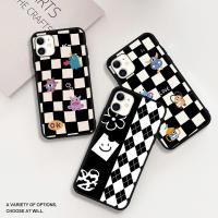 ราคา Black and white checkered phone case เคสโทรศัพท์มือถือ TPU ผิวด้าน สําหรับ VIVO Y11 Y12 Case VIVO S1 Pro V20 SE Y15 S5 V11 Y17 Y31 V15 Pro V7 Plus V3 Max S7 V20 Pro U10 M025 (15651518396)