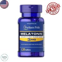 ราคา สินค้าพร้อมส่ง Puritan s pride Melatonin 3 mg 120 เม็ด เมลาโทนิน 3mg 120 เม็ด (13314792965)