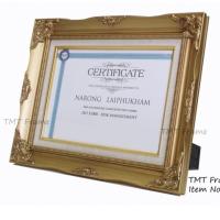 ราคา กรอบรูปหลุยส์ สีทอง สีขาวใส่ภาพขนาด 8x10 นิ้ว8x12นิ้ว A4 10x12 10x15 A3 (964065873)