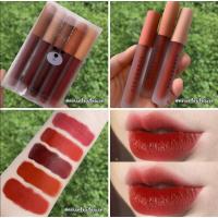 ราคา เซตลิป ลิปกลอส ลิปจุ่มแมท จิ้มจุ่มเท็ดดี้ Vongee สุดคุ้ม 5 แท่ง 5 เฉดสี ลิปกันน้ำ เนื้อแมท (9245892155)
