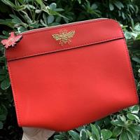 ราคา Estee Lauder cosmetic bag กระเป๋าสวยหรู ดูแพง ลายเสือด้านใน มีผึ้งน้อยห้อยที่ซิป ขนาดกว้าง8 สูง6 ขยายล่างได้2 (20419037274)