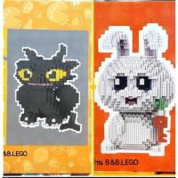 ราคา มี2แบบจ้าเลโก้นาโนกล่องใหญ่การ์ตูนดังเขี้ยวกุด เลโก้กระต่ายน้อย (15344424294)