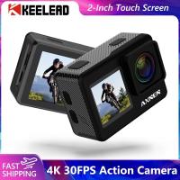 ราคา AXNEN A10 Ultra HD 4K 30FPS 20MP Action กล้อง Touch Screen รีโมทคอนโทรล Vlog กล้อง 1080P 60FPS EIS 30M กันน้ำกีฬา Cam (11865175465)