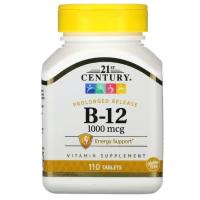 ราคา วิตามินบี12 21st Century, B-12, 500,1000 mcg, 110 Tablets (19224154994)