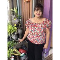 ราคา ???? เสื้อลายดอกแขนตุ๊กตา.. ไซส์ใหญ่.. บิ๊กไซส์ ???? (17824853701)