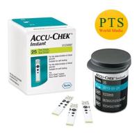 ราคา (exp 01-2024) Accu-Chek Instant Test Strip แอคคิว-เช็ค แผ่นตรวจน้ำตาล AccuChek (25 แผ่น) (6243564586)