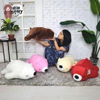 ราคา ???? ตุ๊กตาหมีหลับ ???? แนวโค้ง 80 ซม. แนวตรง 25 นิ้ว มี 6 สี ขาว น้ำตาล ครีม ช๊อคโก้ แดง และชมพู ????ผ้านุ่มนิ่มใยเด้ง พร้อมส่ง???? (1538841357)