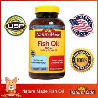 ราคา (Exp.08/2024)Nature Made Fish Oil 1200 mg 200 Softgels Nature Made ฟิชออยล์ 200 เม็ด (12505166213)