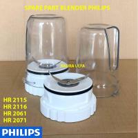ราคา <จ่ายตรงจุด.. มีดและเครื่องปั่นแก้ว Philips HR 2115 2116 2061 2071 1 ชุด (4782392397)