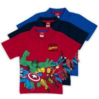 ราคา Marvel Comics Boy Iron Man Captain America Iron Man Spider-Man Polo - เสื้อโปโลเด็กรวมฮีโร่มาร์เวล ไอร่อนแมน กัปตันอเมริกา ฮัค ส (13475082496)