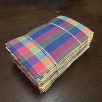 ราคา ผ้าขาวม้า บ้านไร่ ลงแป้ง ขนาด 80X190 ซม. ขายส่ง (1 มัด/กุลี มี 20 ผืน) คละสีคละลาย ไม่เย็บริม (23603025834)