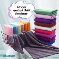 ราคา HOMEDEESHOP ผ้าขนหนูผืนเล็ก นุ่มไม่เป็นขน ผ้าเช็ดผม เป็นผ้านาโน ขนาด 75*35 CM (คละสี) (9849403886)