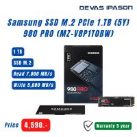 ราคา Samsung SSD M.2 PCIe 1.TB (5Y) 980 PRO (MZ-V8P1T0BW) (18637810326)