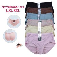 ราคา ( L,XL,XXL ) กางเกงในยกกระชับก้น เก็บหน้าท้อง sister hood 1376 กางเกงในผู้หญิง ยกก้น ผ้าลื่นกระชับใส่สบาย (5944146565)
