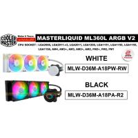ราคา CPU LIQUID COOLER (ระบบระบายความร้อนด้วยน้ำ) COOLER MASTER LIQUID ML360L ARGB V2 (มี 2 สี WHITE | BLACK) ประกัน 2 ปี (8075604040)