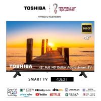 ราคา Toshiba TV ทีวี 43 นิ้ว Full HD WIFI Smart TV รุ่น 43E31KP Dolby Audio YouTube NETFLIX 2022 New (16040995519)