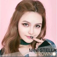 ราคา คอนแทคเลนส์ รุ่น Mini stella สีเทา/ตาล gray/brown มีค่าสายตา (0.00)-(-7.00) (15070725994)
