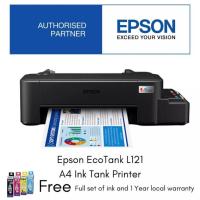 ราคา Epson EcoTank L121 A4 Ink Tank Printer (ปริ้นอย่างเดียวขาวดำ-สี) รุ่นใหม่ทดแทน L120 (14187955178)