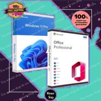 ราคา Windows 11 10 Pro FPP แบบย้ายเครื่องได้ / Office 2019 2021 365 Pro ของแท้ 100% แบบส่งฟรีทันที (18267054364)