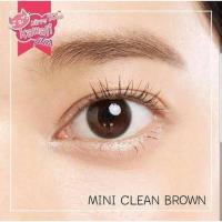 ราคา คอนแทคเลนส์ รุ่น Mini Cleen/Clean สีเทา/ตาล Gray/Brown มีค่าสายตา (0.00)-(-10.00) (14678058022)