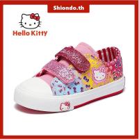ราคา รองเท้าผ้าใบเด็กผู้หญิง ของแท้ ถูกลิขสิทธิ์ รองเท้านักเรียนเด็กหญิง Sanrio Hello Kitty รองเท้านักเรียนคิตตี้ แบบคลิปล็อค รองเท้า (3094959612)