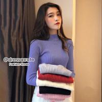 ราคา ✨ เสื้อไหมพรมคอเต่า 915 เสื้อไหมพรมแขนยาว เสื้อคอเต่า แขนยาวไหมพรม (5505066132)