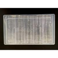 ราคา ตลับใส่เหรียญขนาด 32 มม. 100 ตลับ พร้อมกล่อง ตลับใส่เหรียญ 20 บาท 10 บาท นิเกิล (8819346327)