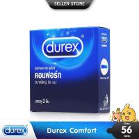 ราคา Durex Comfort ถุงยางอนามัย ใหญ่พิเศษ ผิวเรียบ ขนาด 56 มม. บรรจุ 1 กล่อง (3 ชิ้น) (305011620)