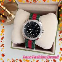 ราคา ✨ผ่อน0%แท้100%✨ YA142305 นาฬิกาข้อมือ Gucci watch สายไนลอนเขียวแดง GG2570 Nylon (8530606276)