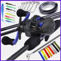 ราคา รอกเบสพร้อมคัน Metal Spool แรงดึง 10kg 19+1BB 7.2:1รอกหยดน้ำ เบ็ดตกปลา คันเบท ชุดคันเบ็ดพร้อมรีล รอก สายพีอี คันตีเหยื่อ (15322836022)