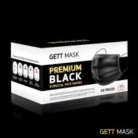 ราคา GETT MASK หน้ากากอนามัย ทางการแพทย์ ( สีดำ / สีขาว ) 50ชิ้น Surgical Face Masks แมสปิดจมูก ผู้ใหญ่ 3 ชั้น อย่างดี เเมส (16002007367)